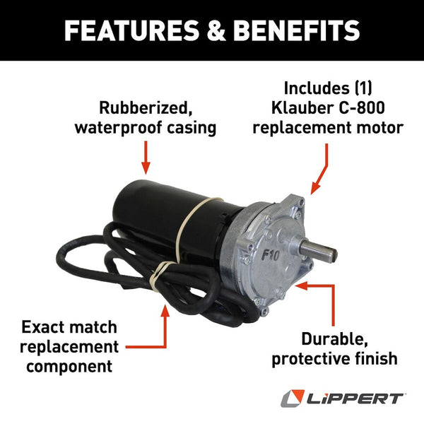 Lippert Components Trailer Stabilizer Jack Stand Motor (MPN: 138445)