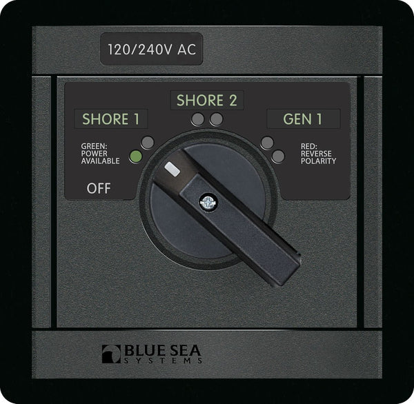 Blue Sea AC Rotary Switch Panel (MPN: 1488-BSS)