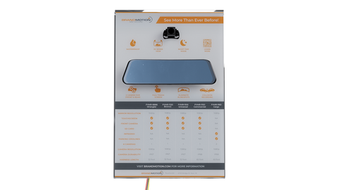 BrandMotion FullVUE Mirror with Camera (MPN: DISP-FVMR)