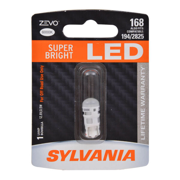 Sylvania ZEVO LED License Plate Light Bulb (MPN: 168LED.BP)