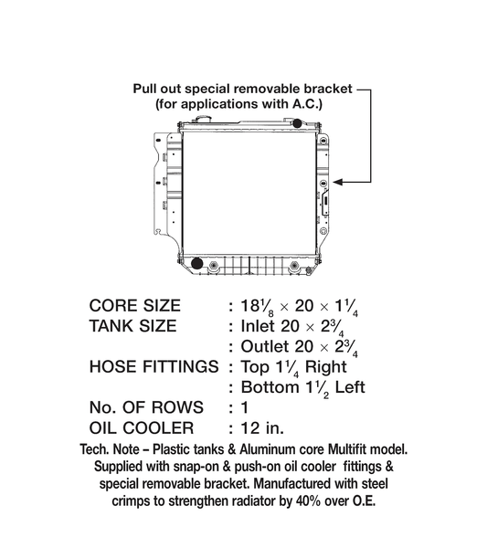 CSF Radiator (MPN: 3244)