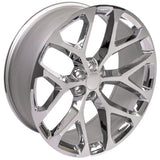 OE Wheels CV98B Chrome Plated Wheel (MPN: CV98B-26100-6550-24C)