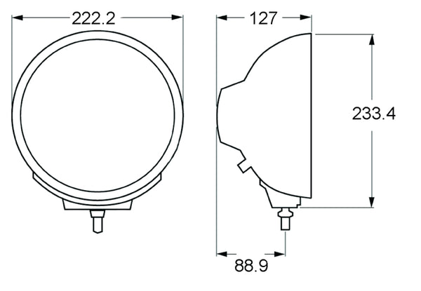 Hella Driving Fog Light (MPN: H12560041)