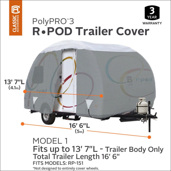 Classic Accessories Micro Trailer Cover (MPN: 80-198-141001-00)