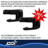 Coast To Coast Exterior Mirror Cover Set (MPN: CCIMC67551BLK)
