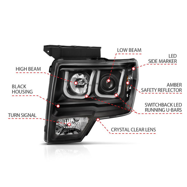 AnzoUSA Headlight Assembly (MPN: 111383)