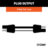 CURT 2-Way Flat Trailer Wiring Connector (MPN: 58020)