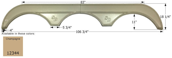 Icon Fender Skirt for Triple Axle RVs (MPN: 12344)