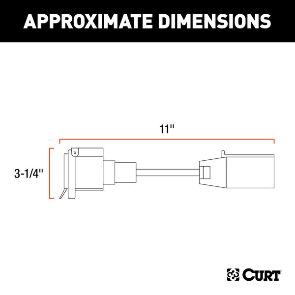 7-Way RV Blade Trailer Wiring Connector (MPN: 57003)