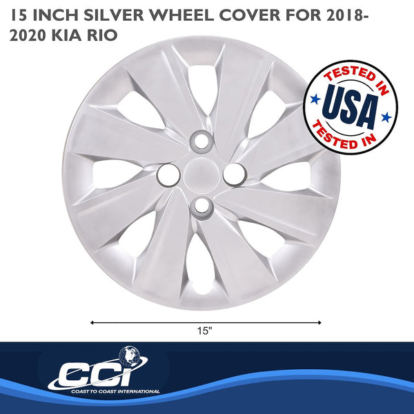 15 Inch 8 Spoke Wheel Cover Set (MPN: 54915S)