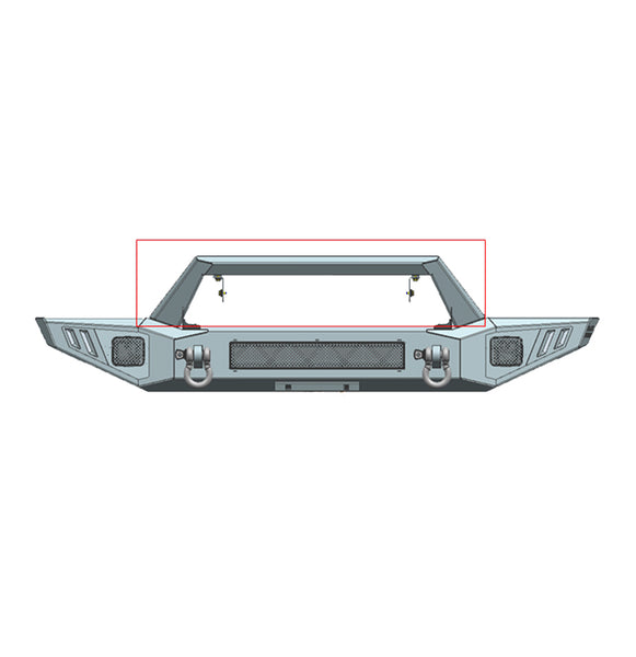 Black Horse Offroad Bumper With Skid Plate (MPN: AFB-WR20)