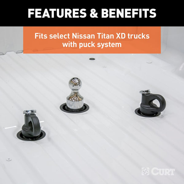 Gooseneck Trailer Hitch Ball for Puck System (MPN: 60629)