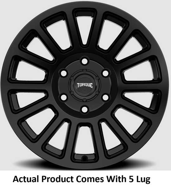 Torque Wheels 17 Inch Satin Black Wheel (MPN: TW413R-17857304-12)
