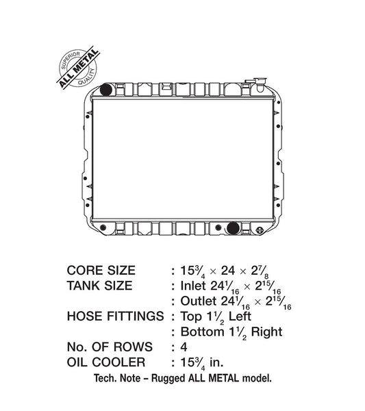 CSF Automotive Radiator (MPN: 2708)