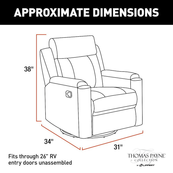 Thomas Payne Swivel Glider Recliner (MPN: 2020129856)