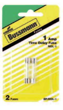 Bussman Glass Tube Fuse 30 Amp Time-Delay Pack of 2 (MPN: BP/MDL-30)