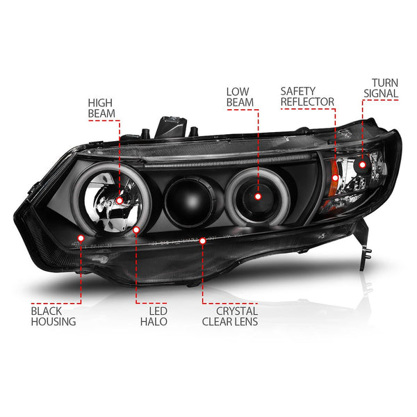 AnzoUSA Projector Headlight Assembly (MPN: 121062)