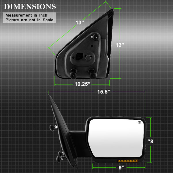 Xtune Exterior Mirror Replacement (MPN: 9935343)