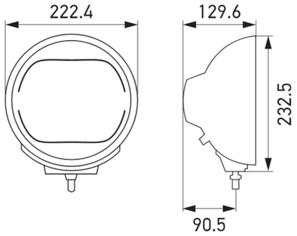 Hella Off Road LED Light (MPN: 016560101)