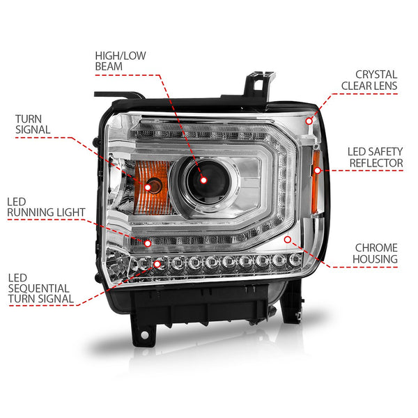 AnzoUSA Headlight Assembly (MPN: 111514)