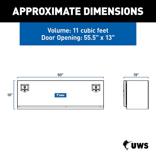 UWS Aluminum Underbody Tool Box (MPN: TBUB-60)