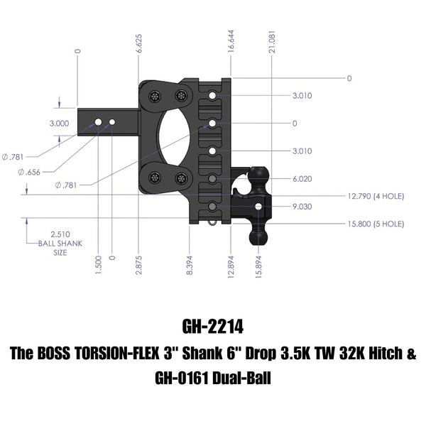 Gen-Y Hitch Torsion-Flex Drop Hitch (MPN: GH-2214)
