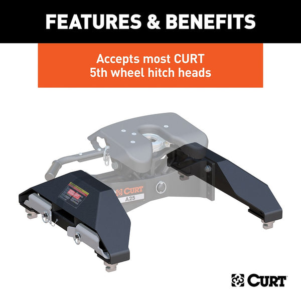 Fifth Wheel Trailer Hitch Head Support for OEM Puck System (MPN: 16025)