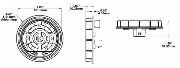 J.W. Speaker 234 Series Warning Light (MPN: 0642121)