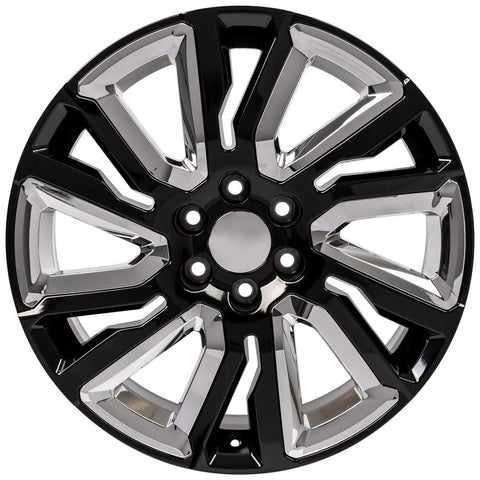 OE Wheels CV39 22 Inch Aluminum Wheel (MPN: CV39-22090-6550-28B-IC)