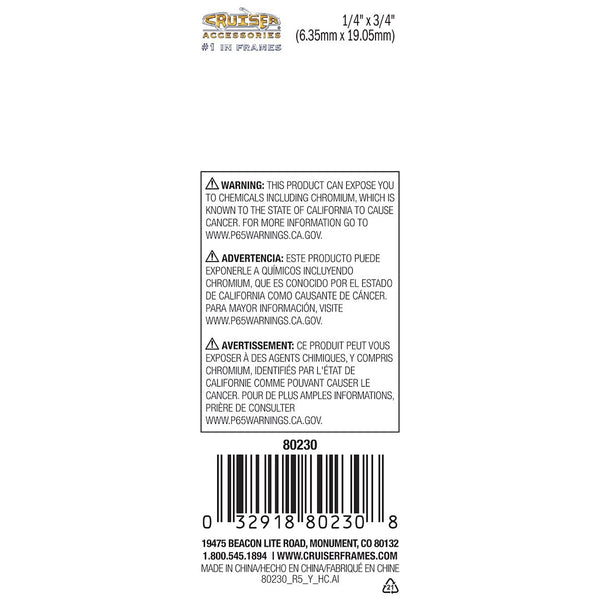 License Plate Mounting Hardware (MPN: 80230)