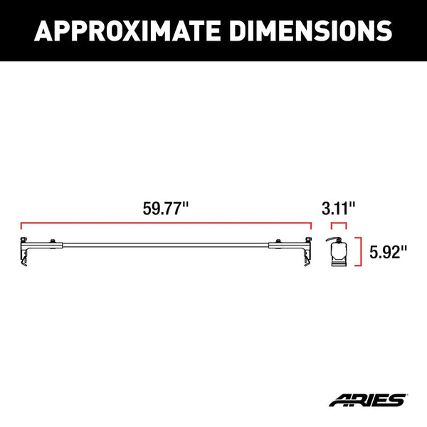 Aries Jeep Roof Rack Cross Bars (MPN: 2070450)