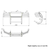 Black Horse Grille Guard Kit (MPN: 17NI26MA-PLFR)