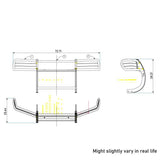Black Horse Off Road Grille Guard (MPN: 17NE23MA)