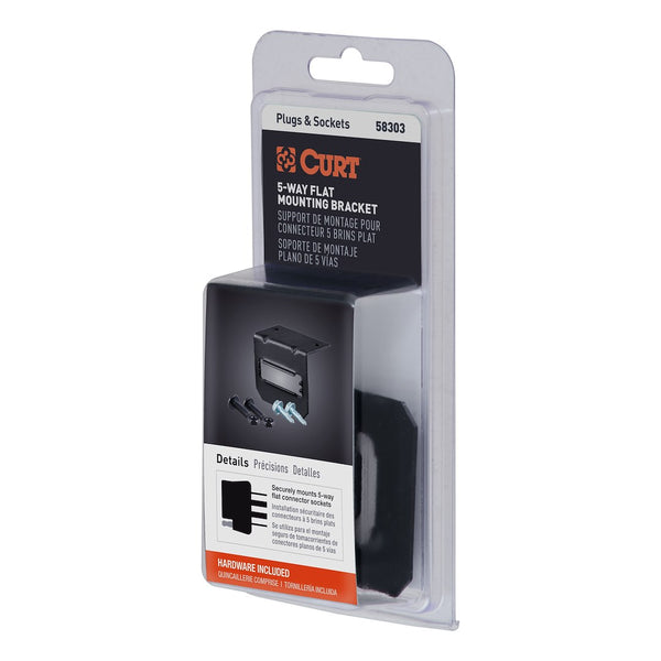 Curt Trailer Wiring Connector Mounting Bracket (MPN: 58303)