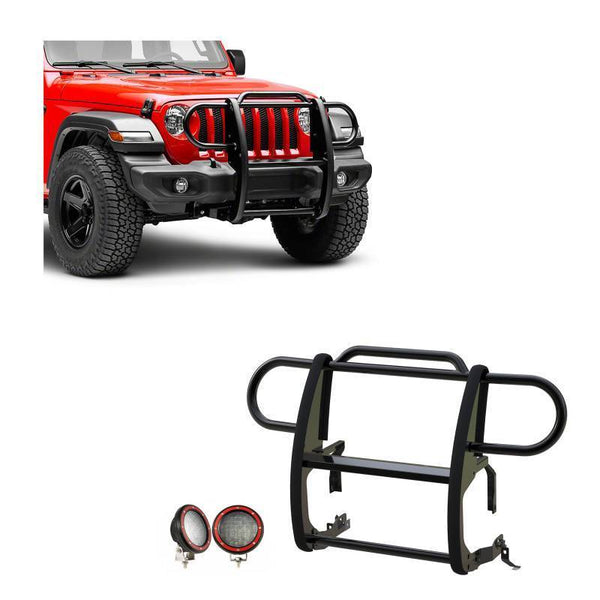 Black Horse Grille Guard Kit (MPN: 17JPJLMA-PLFR)