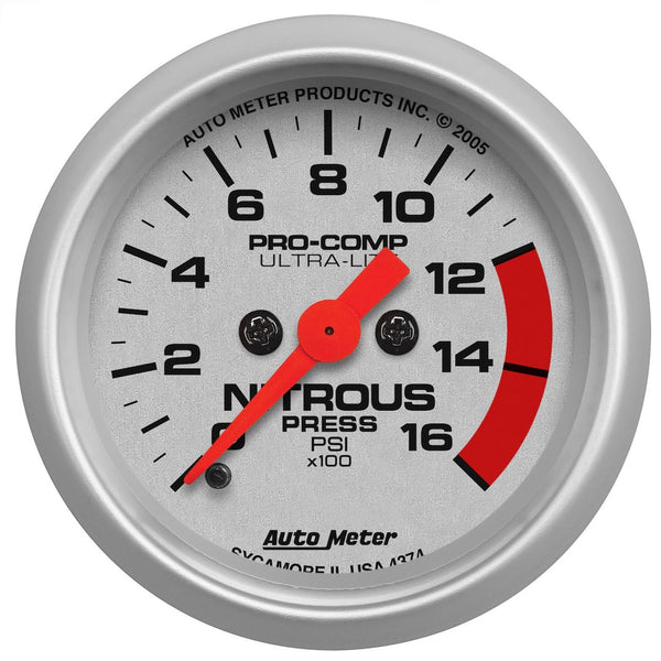 AutoMeter Ultra-Lite Nitrous Oxide Pressure Gauge (MPN: 4374)