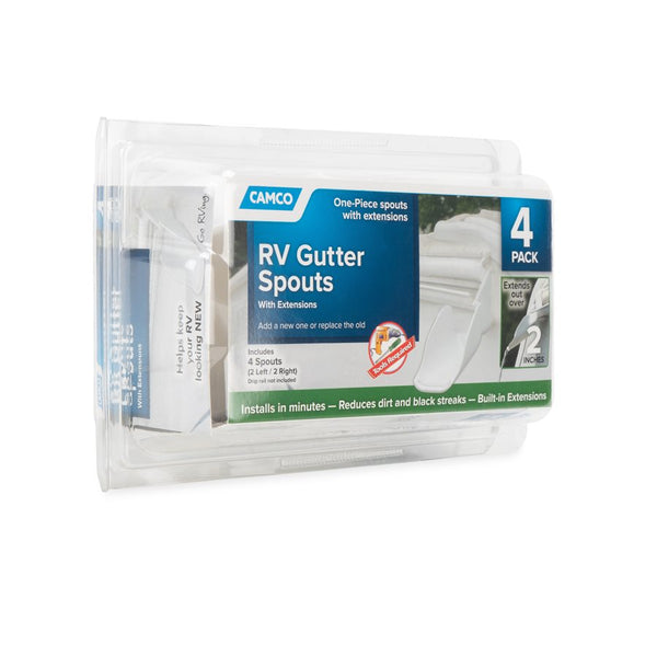 Drip rail gutter spout for RVs (MPN: 42134)