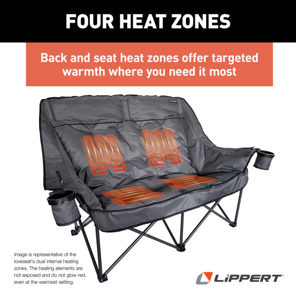Lippert Big Bear Heated Folding Loveseat (MPN: 2024043335)
