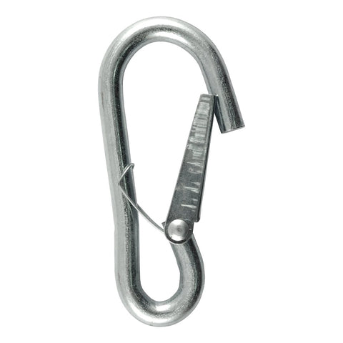 Trailer safety chain hook with spring-loaded latch (MPN: 81266)