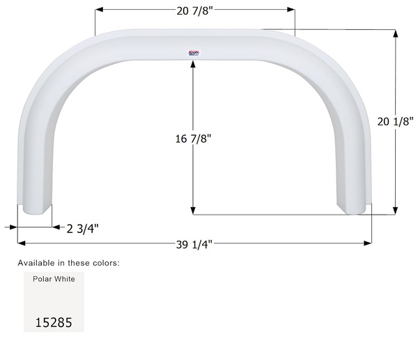 Icon Fender Skirt for Fleetwood Quest Models (MPN: 15285)