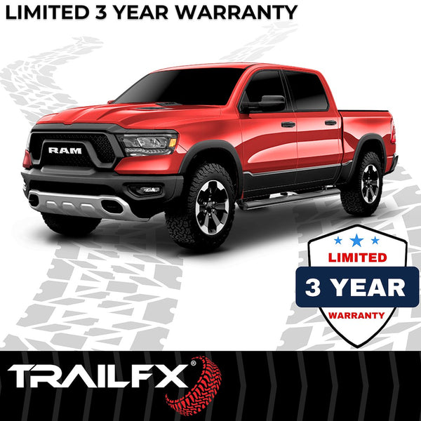 TrailFX Nerf Bar 4 Inch Oval Tube Side Steps (MPN: A1537B)