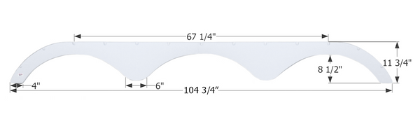 Icon Fender Skirt for Triple Axle RVs (MPN: 01931)