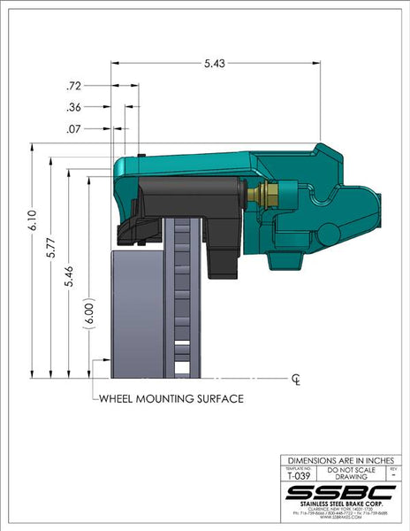 SSBC-USA Brake Conversion Kit (MPN: A112-1BK)