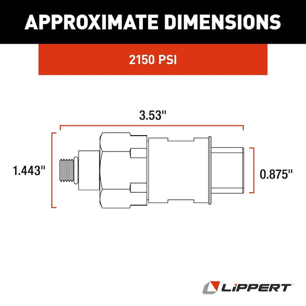 Lippert Components Hydraulic Pressure Switch (MPN: 142927)