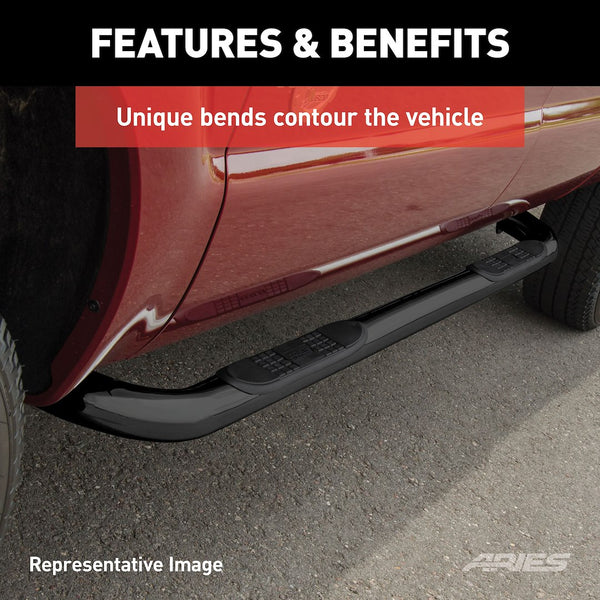 Aries 3 Inch Round Nerf Bar (MPN: 213043)