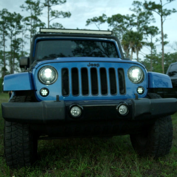 RECON Headlight Assembly With LED Bulb (MPN: 264274BK)
