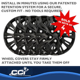 Coast To Coast 15 Inch Wheel Cover Set (MPN: IWC103715BLK)