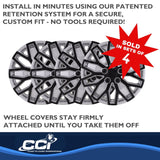 Coast To Coast 15 Inch Wheel Cover Set (MPN: 105115SB)