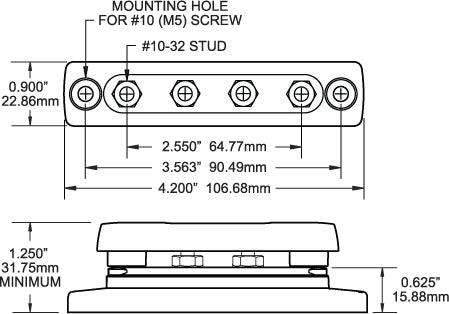 Blue Sea Common Mini Busbar (MPN: 2315-BSS)