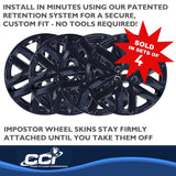 Coast To Coast Impostor Wheel Skin 18 Inch (MPN: IMP466BLK)